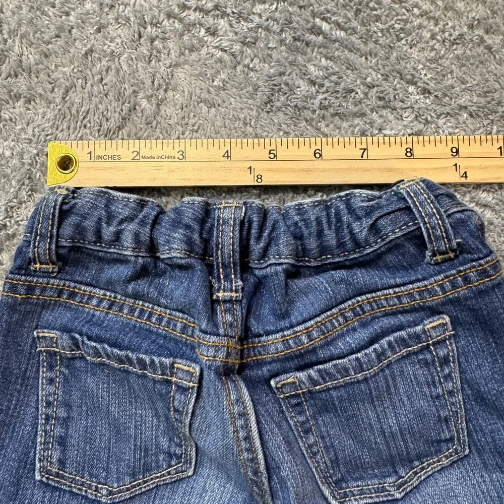 Old Navy Patched Stretch Denim Jeans 18-24M Blue Faded Distressed Style